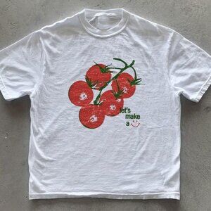 90s Tomato Graphic Shirt, Cottagecore Botanical Tee